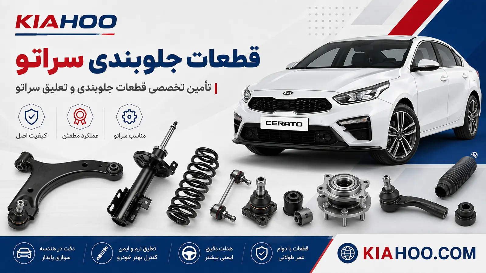 قطعات جلوبندی سراتو